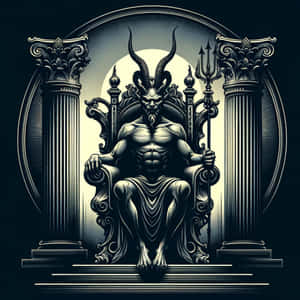 Baphomet Throne Artwork Wallpaper