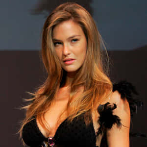 Bar Refaeli Black Dress Event Wallpaper