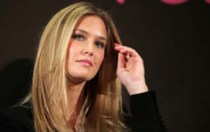 Bar Refaeli Contemplative Gesture Wallpaper