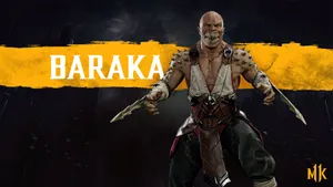 Baraka, From Mortal Kombat 11, Is Poised To Unleash A Fearsome Attack. Wallpaper