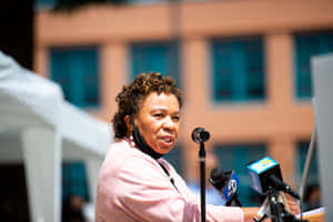 Barbara Lee Speaking Wallpaper