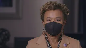 Barbara Lee Wearing Mask Wallpaper