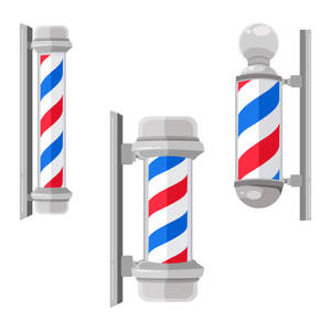 Barber Poles Vector Art Wallpaper