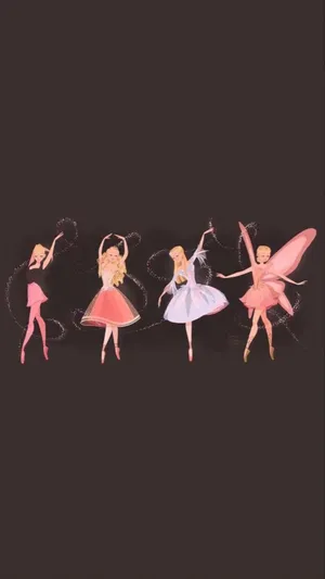 Barbie Fairy Dance Aesthetic Wallpaper