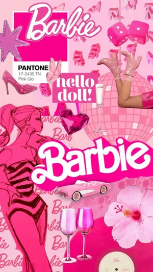 Barbie Pink Aesthetic Collage Wallpaper