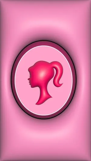 Barbie Silhouette Pink Aesthetic Wallpaper