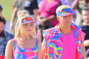 Barbieand Ken Bright Outfits Wallpaper