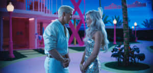 Barbieand Ken Night Scene Wallpaper