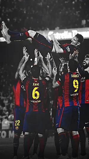 Barcelona's Superstars: Messi And Neymar Wallpaper