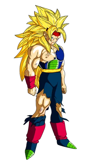 Bardock In Action - A Legendary Saiyan Warrior Wallpaper