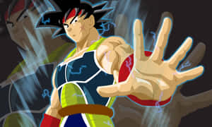 Bardock Stands Ready To Charged Into Battle Wallpaper