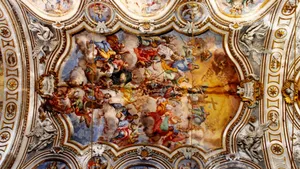 Baroque Ceiling Fresco Wallpaper