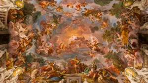 Baroque Ceiling Fresco Wallpaper
