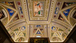 Baroque Ceiling Fresco Art Wallpaper