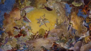 Baroque Ceiling Fresco Wallpaper