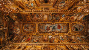 Baroque Ceiling Fresco Masterpiece Wallpaper