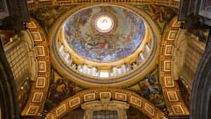 Baroque Dome Fresco Wallpaper