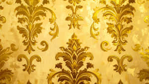 Baroque Ornate Gold Pattern Wallpaper