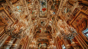 Baroque Palace Interior Wallpaper