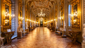Baroque Palace Interior Wallpaper