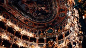 Baroque Theater Interior Wallpaper