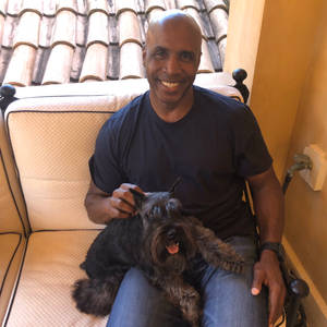 Barry Bonds And Cute Dog Wallpaper