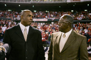 Barry Bonds And Hank Arron Wallpaper