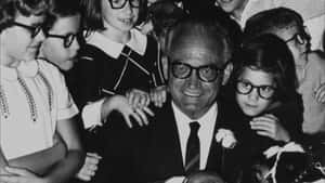 Barry Goldwater With Kids Wallpaper