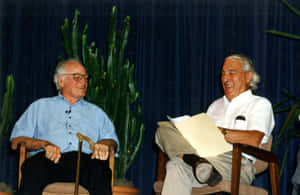 Barry Goldwater With Stewart Udall Wallpaper