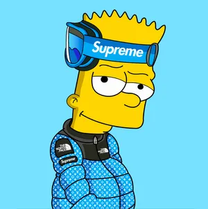 Bart Simpson Is Supreme Wallpaper