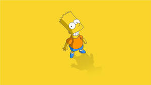 Bart Simpson Neon Yellow Wallpaper