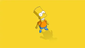 Bart Simpson Neon Yellow Wallpaper