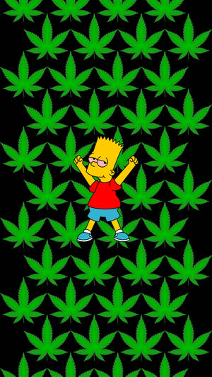 Bart Simpson Relaxing And Taking A Break Wallpaper