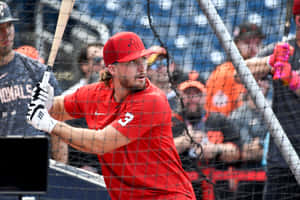 Baseball Batter Preparation Wallpaper