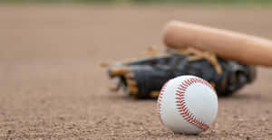 Baseball Equipmenton Field.jpg Wallpaper