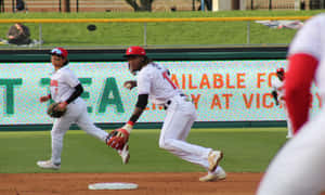 Baseball Infield Action.jpg Wallpaper