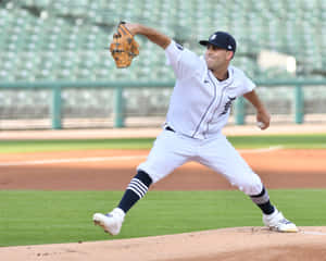 Baseball Pitcher In Action.jpg Wallpaper