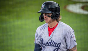 Baseball Player Bryson Stott Field Portrait Wallpaper