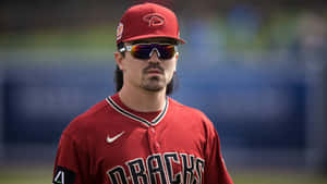 Baseball Player Corbin Carroll Diamondbacks Uniform Wallpaper