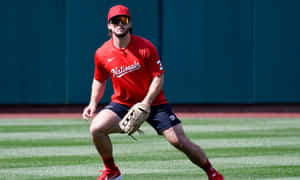 Baseball Player Fielding Practice.jpg Wallpaper