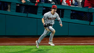 Baseball Player In Action Arizona Uniform.jpg Wallpaper