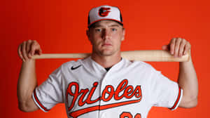 Baseball Player Portrait Orioles Uniform Wallpaper