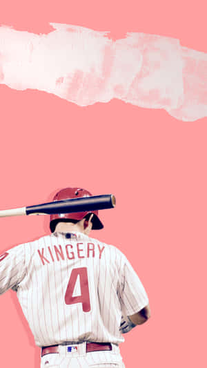 Baseball Player Ready At Bat Wallpaper