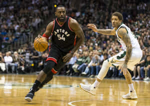 Basketball Action Patrick Patterson Raptors Wallpaper