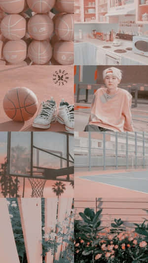 Basketball Aesthetic Suga Collage Wallpaper