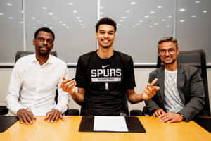 Basketball Contract Signing Moment Wallpaper