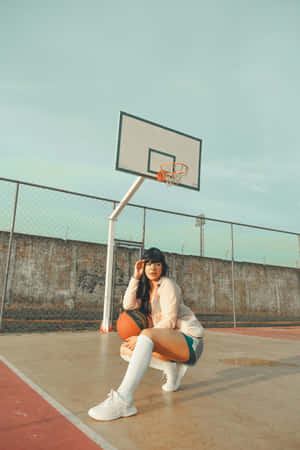 Basketball Court Fashion Aesthetic.jpg Wallpaper