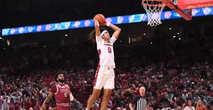 Basketball Dunk Action Shot Wallpaper