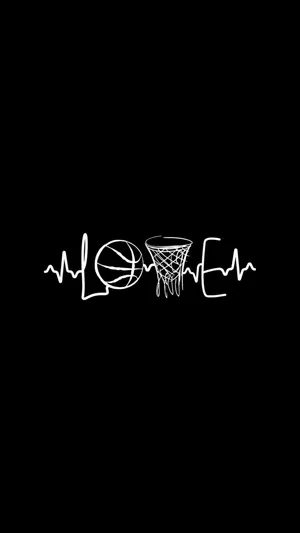Basketball Heartbeat Artwork Wallpaper