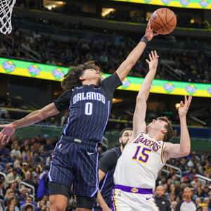Basketball Jump Ball Orlandovs Lakers Wallpaper